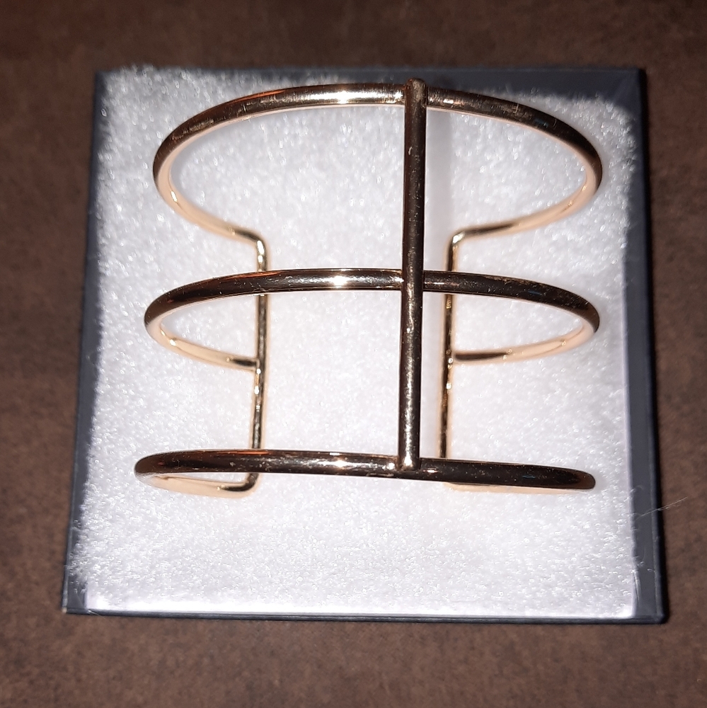 Gladiator Cage cuff bracelet goldtone